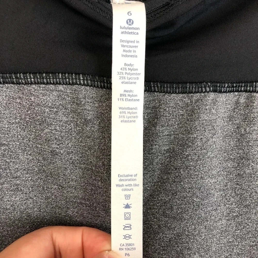 Lululemon Athletica Trains Times Crop 17”‎ Heathered Pant - Picture 8 of 12